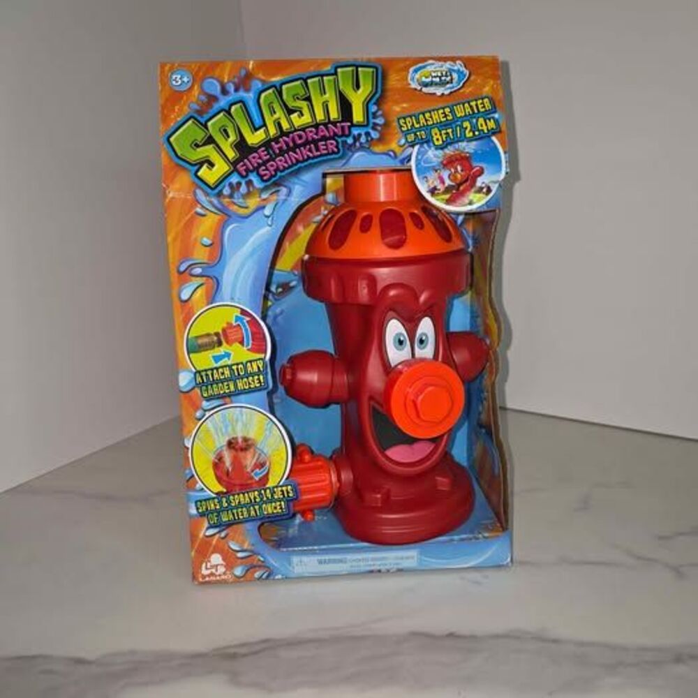 Wet & Wild Splashy Fire Hydrant Sprinkler kids outdoor fun NEW